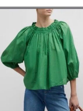 The Great Prim Pleated  Blouse. Size S. 
100%Cotton